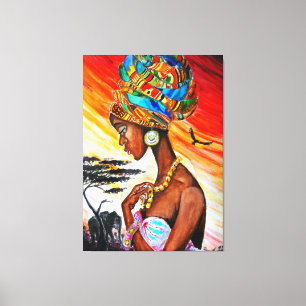 African Princess Kanvastryck