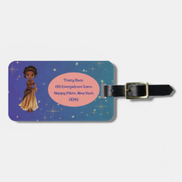 African princess luggage tag bagagebricka