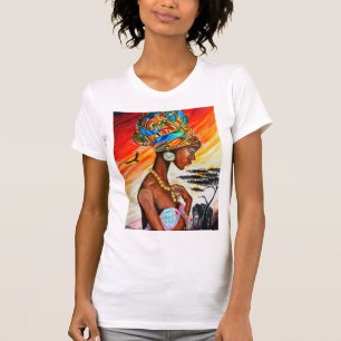 African Princess Söt Woman T-Shirt