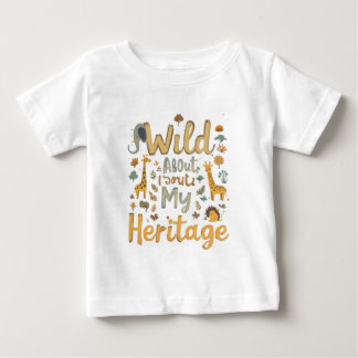 African Print Baby Bib - stolt över mina rötter T Shirt