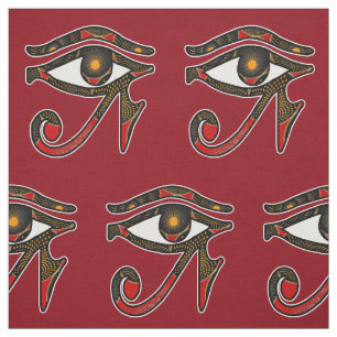 African Print Egyptian Öga Öga of Horus Tyg