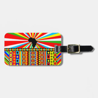 African Print Kente Trasa Tribal Mönster Ankara Bagagebricka
