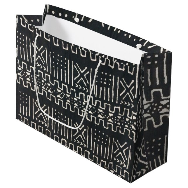 African Print Large Gift Bag (Framsidan Vinklad)