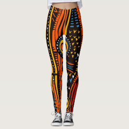 African Print Leggings