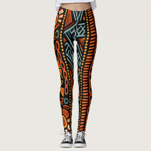 African Print Leggings