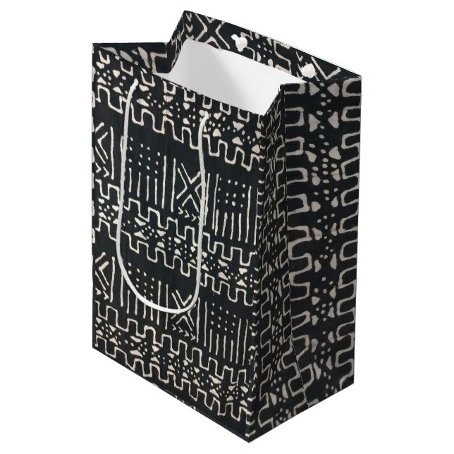 African Print Medium Gift Bag (Framsidan Vinklad)