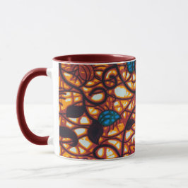 African Print Mugg