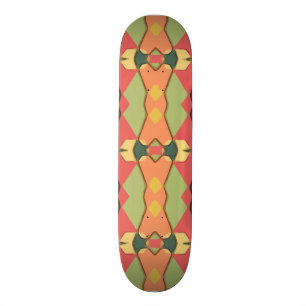 African print skateboard