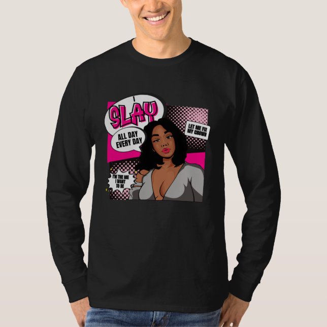 African Queen  For Women  Educated Black Girl Magi T Shirt (Framsida)