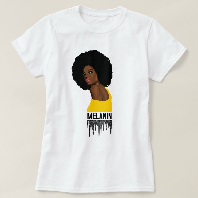 African Queen Melanin T Shirt (Design framsida)