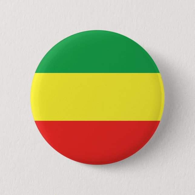African Rasta Flagga Färg Knapp (Framsida)