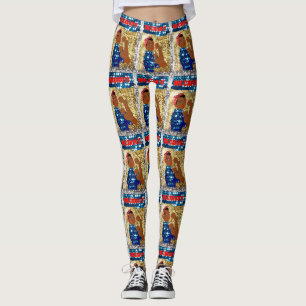 African rosie de riveter leggings