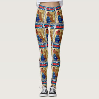 African rosie de riveter leggings