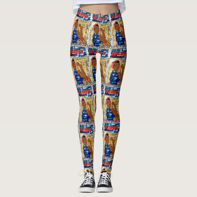 African rosie de riveter leggings (Framsida)