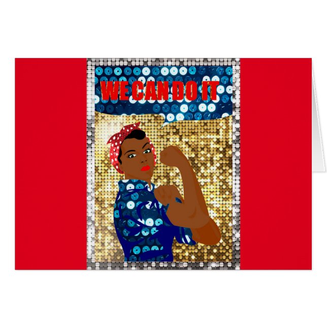 African rosie, niter hälsningskort (Framsidan Horizontal)