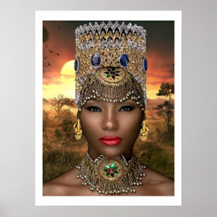 African Royalty Poster
