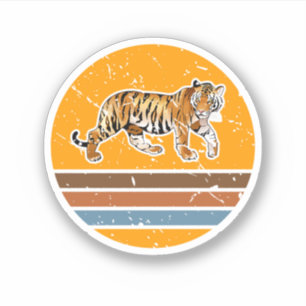 African Safari Animal Lover Gift Tiger. Perfekt de Klistermärken
