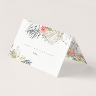 African Safari Floral Bröllopsplatskort Visitkort