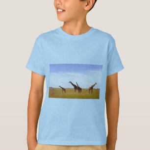 African Safari Giraffe Kenya Nairobi nationalpark Tee Shirt