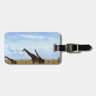 African Safari Giraffes Bagagebricka