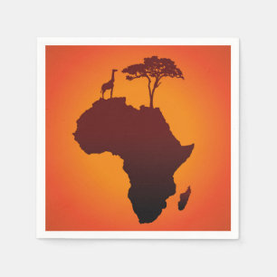 African Safari Karta - Pappersservett