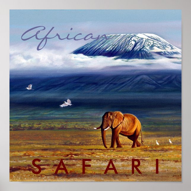 African Safari Poster (Framsidan)