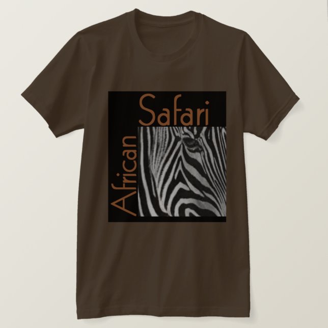 African Safari Shirt T Shirt (Design framsida)