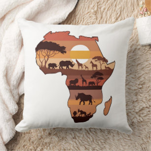 African Safari Sunset Kudde