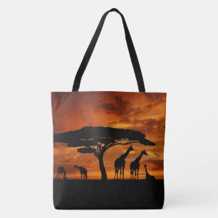 African Safari vid Sunset Tygkasse