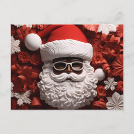 African Santa Black Claus Melanin jul Julafton Helg Vykort