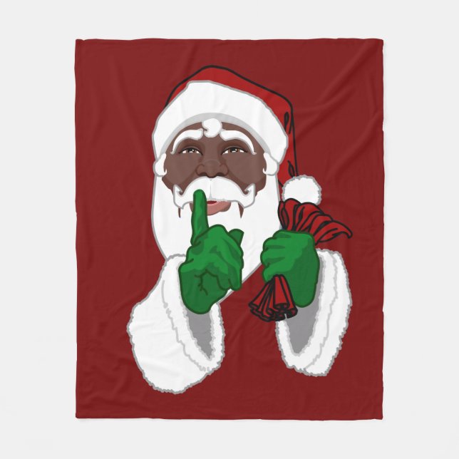 African Santa Blanket Santa Blanket Santa Blanket Fleecefilt (Framsidan)