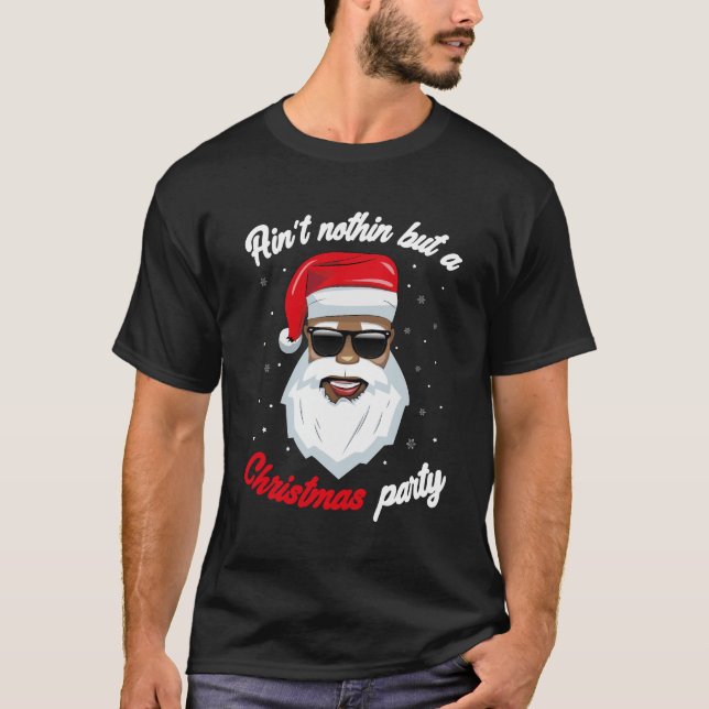 african santa claus christmas  t shirt (Framsida)