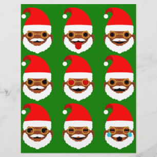 african Santa emoji emoticons