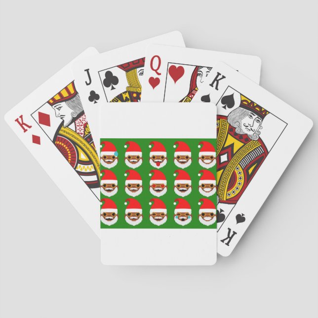 african Santa emoji emoticons Casinokort (Baksidan)