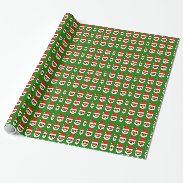 african Santa emoji emoticons Presentpapper (Utrullad)