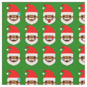 African Santa emoji emoticonstrukturer Tyg