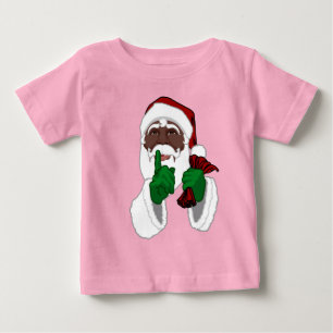 African Santa Shirt Baby Black Jersey Tee Shirt