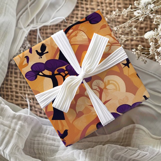 African Savanna Sunset Gifts for Hjort Hunters Presentpapper (African Savanna Sunset Gifts for Deer Hunters Wrapping Paper)