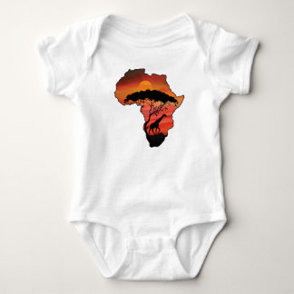 African Serengeti med Giraffe T Shirt