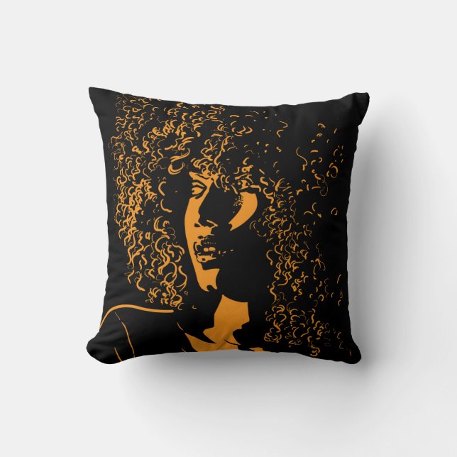 African Silhouette: Vintage Contrast. Kudde (Framsida)