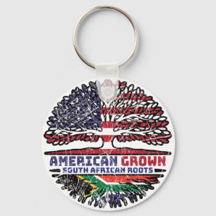 African South Afrika US Amerika United Stater Nyckelring