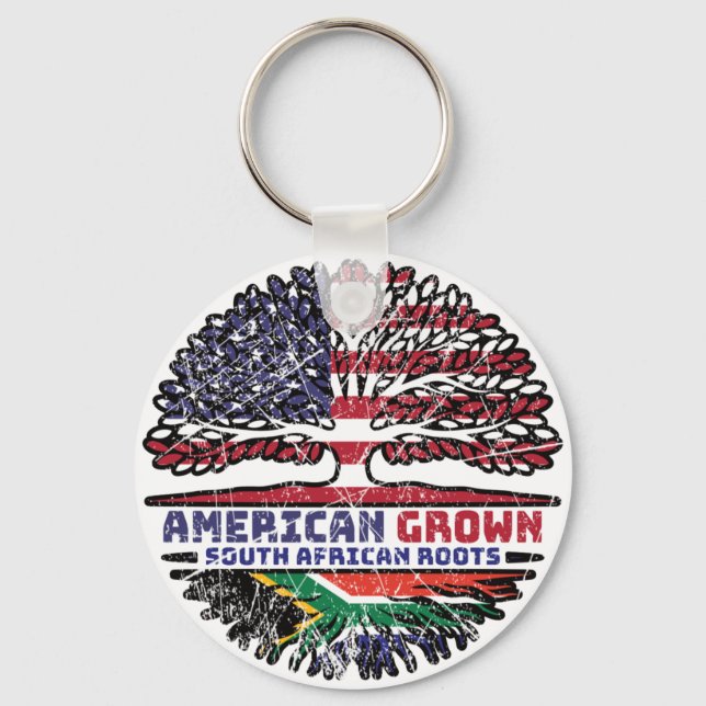 African South Afrika US Amerika United Stater Nyckelring (Framsida)
