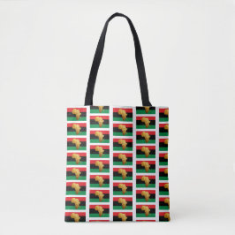 "African State of Mind" Tote Tygkasse