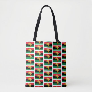 "African State of Mind" Tote Tygkasse