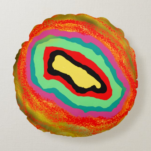 AFRICAN STIL ABSTRAKT ART BY SEXSOX RUND KUDDE (Framsidan)