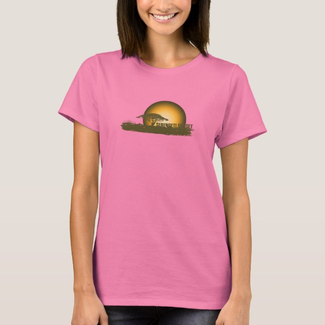 African Sunset - Mörk T-shirt (Framsida)