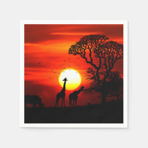 African Sunset Napkins Pappersservett