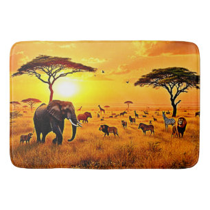 African Sunset Safari Majesty Design Badrumsmatta