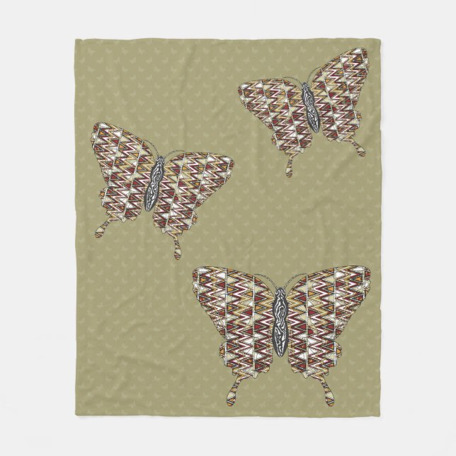 African Swallowtail Fleece Blanket (Framsidan)
