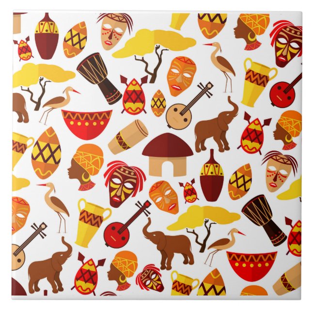 African Symbols  Kakelplatta (Framsidan)